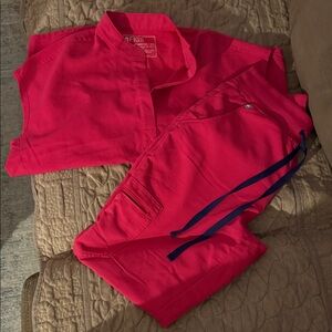 Figs Vibrant Red Medical Scrubs